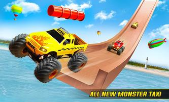 Taxi Car Stunt Race: Mega Ramp screenshot 1