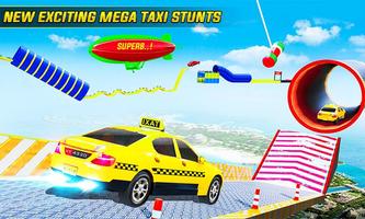 برنامه‌نما Taxi Car Stunt Race: Mega Ramp عکس از صفحه