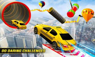 Taxi Car Stunt Race: Mega Ramp اسکرین شاٹ 3