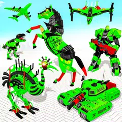 鴕鳥氣動噴氣式飛機 機器人汽車遊戲 XAPK 下載