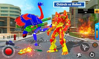 Ostrich Air Jet Robot Car Game-poster