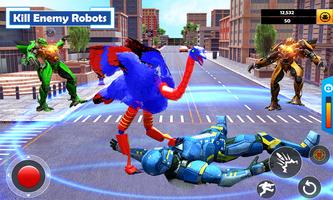 Ostrich Air Jet Robot Car Game screenshot 2