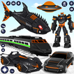 Shark Robot Car Transform Game icon