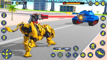 Shark Robot Car Transform Game screenshot 2