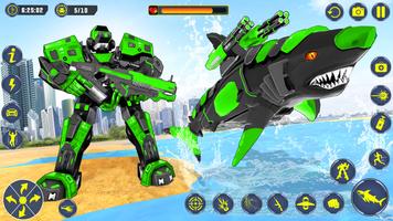 Shark Robot Car Transform Game স্ক্রিনশট 3