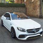 ikon parkir mobil: mengemudi mobil