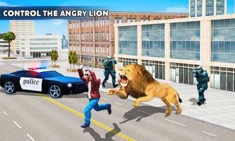 Lion attaque jeux d'animaux capture d'écran 1