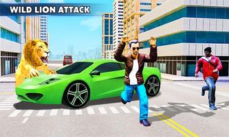 Lion Attack Wild Animal Games screenshot 2