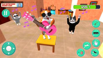 Bad Cat VS Granny Prank Sim تصوير الشاشة 1