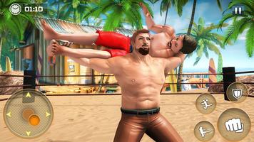 Beach Wrestling Revolution: 3D New Fighting Game capture d'écran 1