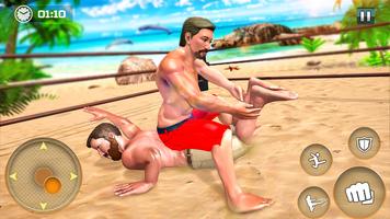 Beach Wrestling Revolution: 3D New Fighting Game capture d'écran 2
