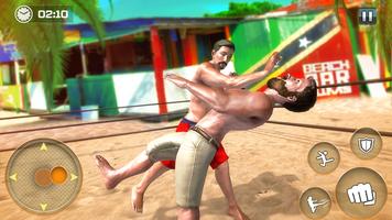 Beach Wrestling Revolution: 3D New Fighting Game capture d'écran 3