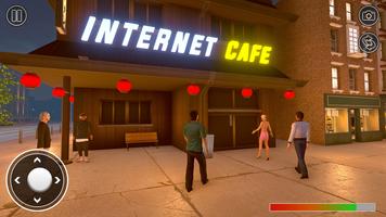 Jeu De Simulation Cybercafé 3D capture d'écran 3