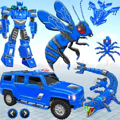 Baixar Bee Transform Robot Car Game XAPK
