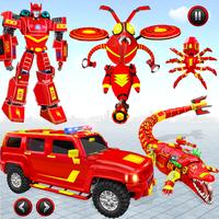 Bee Robot Transform Mech Game ポスター