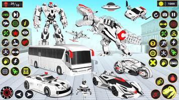 okul otobüsü robot araba oyunu Ekran Görüntüsü 1