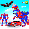 Flying Dino Transform Robot: Dinosaur Robot Games