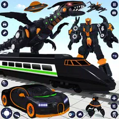 Dino Transform Robot Car Game Icon