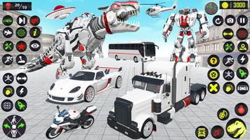 Dino Transform Robot Car Game تصوير الشاشة 1