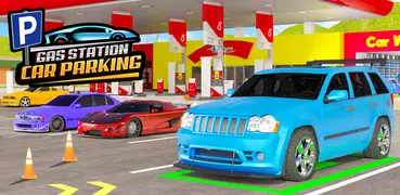 加油站停車場遊戲和汽車駕駛模擬器
