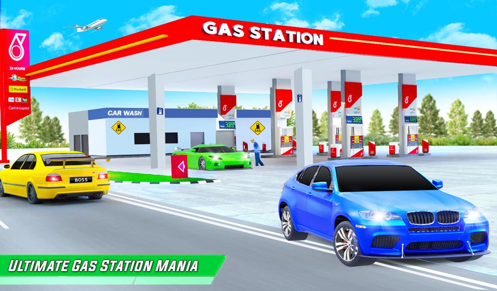 Android 用の ガソリンスタンドの駐車ゲームと車の運転シミュレーター Apk をダウンロード