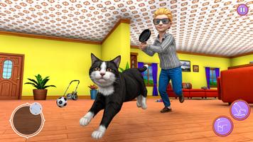 Naughty Cat: Angry Gran Games постер