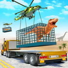 恐竜動物輸送トラック アイコン