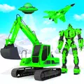 Snow Excavator Robot Deer Robot Car Game