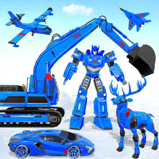 雪地挖掘機 鹿機器人車