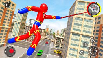 برنامه‌نما Stickman Rope Superhero Game عکس از صفحه