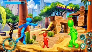 Stick Fighter 3D: Nouveaux jeux de combat Stickman Affiche