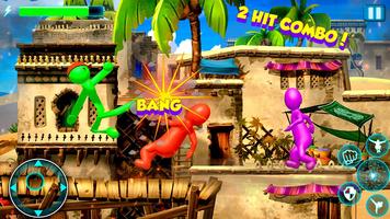 Stick Fighter 3D: Nouveaux jeux de combat Stickman capture d'écran 1