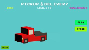 Delivery truck game الملصق