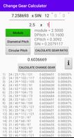 Change Gear Calculator 스크린샷 2