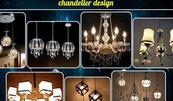 chandelier design poster