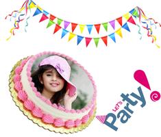 Birthday & Anniversary Cake Photo Frame With Name capture d'écran 2
