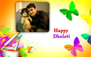 Poster Happy Dhuleti Photo Frame Editor