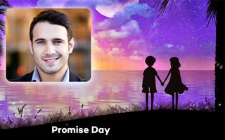 پوستر Happy Promise Day Photo Frame Valentine's Special