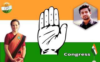 برنامه‌نما Indian National Congress Photo Frame Editor 2019 عکس از صفحه
