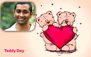 Teddy Bear Day Photo Frame Editor Valentine's Day постер