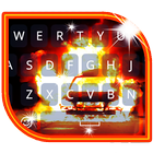 Keyboard Burning Car Themes icon