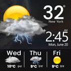 Live Weather App : Rain Forecast, Wind Alert, Map أيقونة