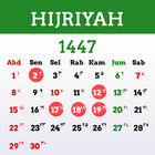 Kalender Hijriyah ไอคอน