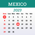 Mexico Calendario 2023