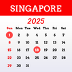 Singapore Calendar 2025 ไอคอน