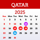 Qatar Calendar Zeichen