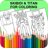 Coloring skibidi tv game