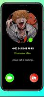Chainsaw Man Fake Call 截圖 1