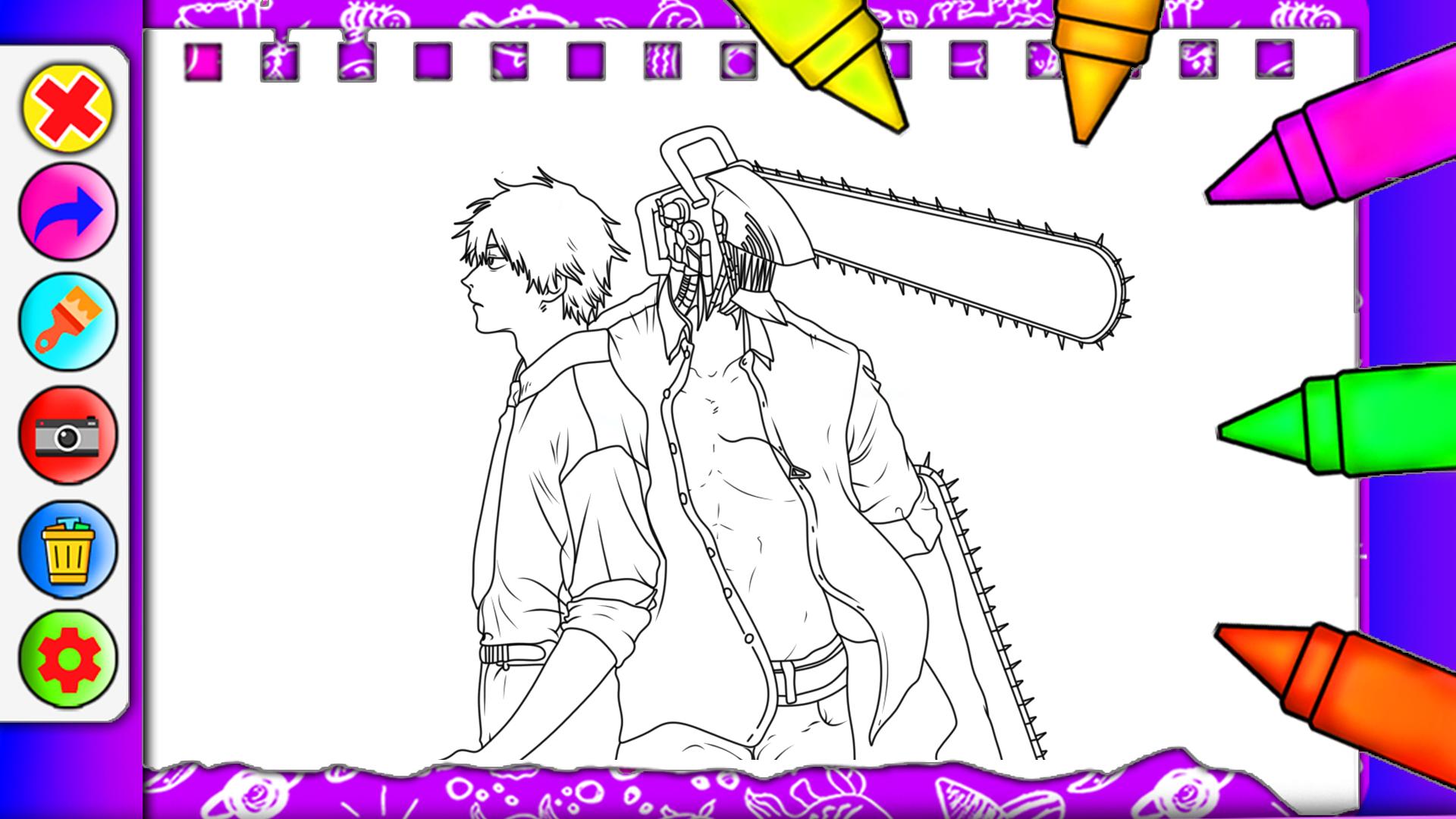 Chainsaw Man Coloring Book APK for Android Download