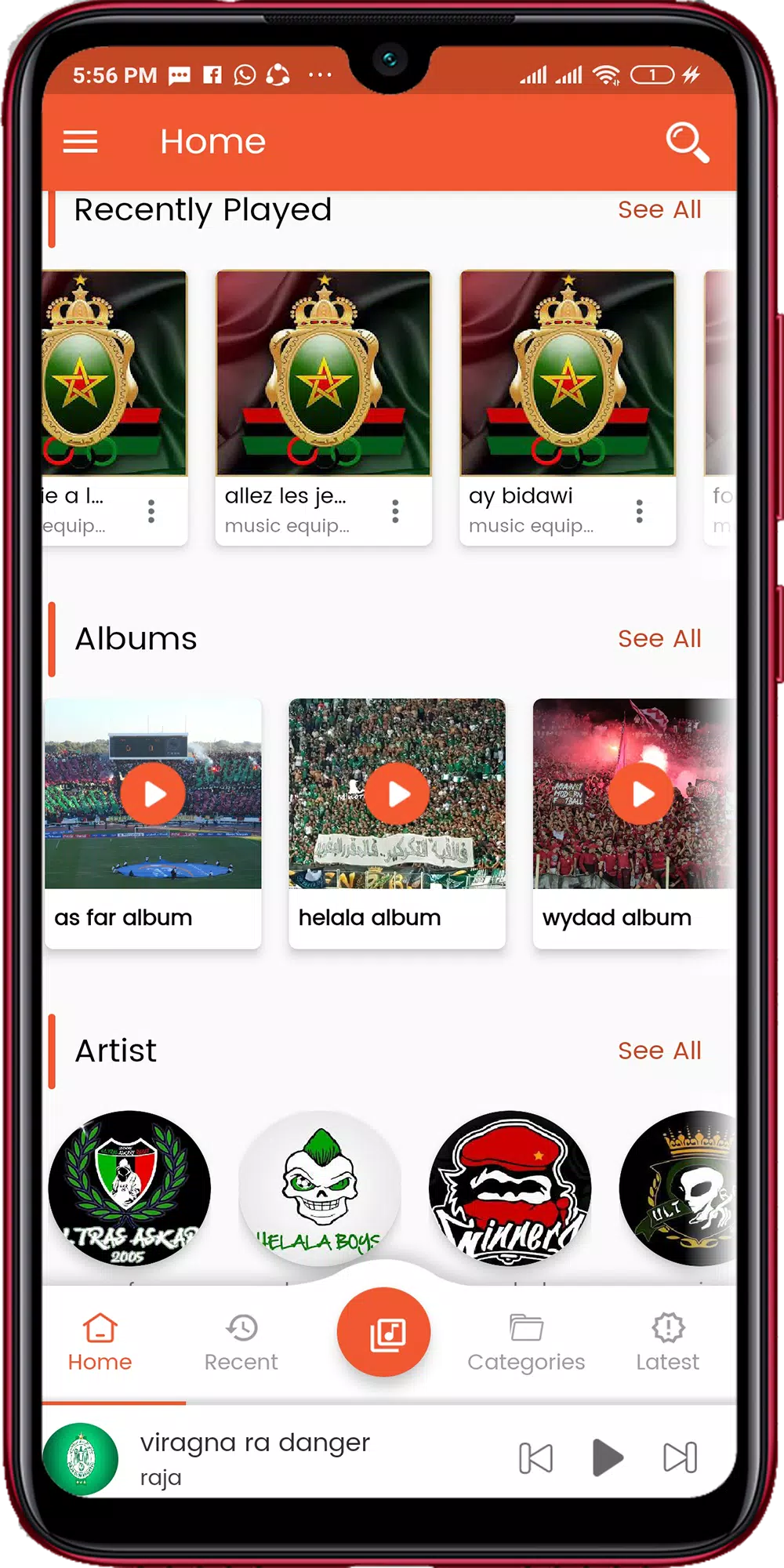 Ultras Maroc Music Mp3 APK pour Android Télécharger